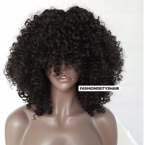 TONI 18” BLACK CURLY FRO NATURAL GIRL WIG *NWT*